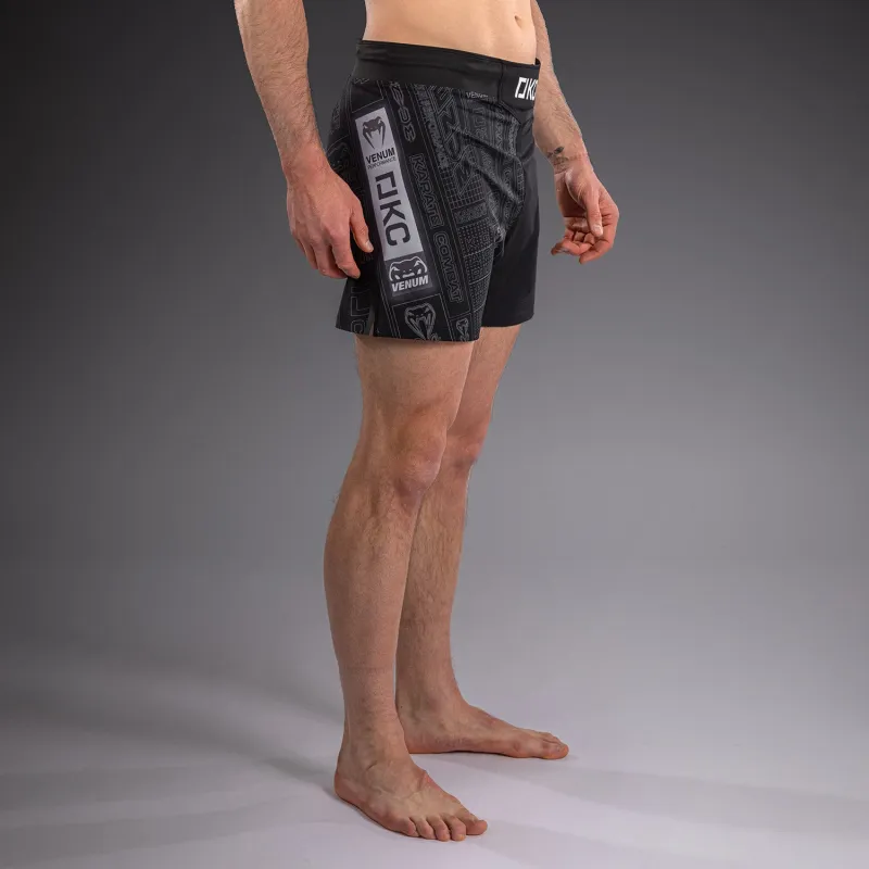 Karate Combat by Venum Fight Shorts - Black/Grey - Image 2