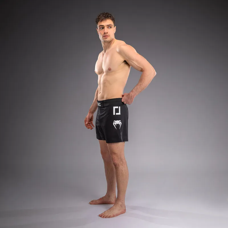 Karate Combat by Venum Fight Shorts - Black/Grey - Image 3