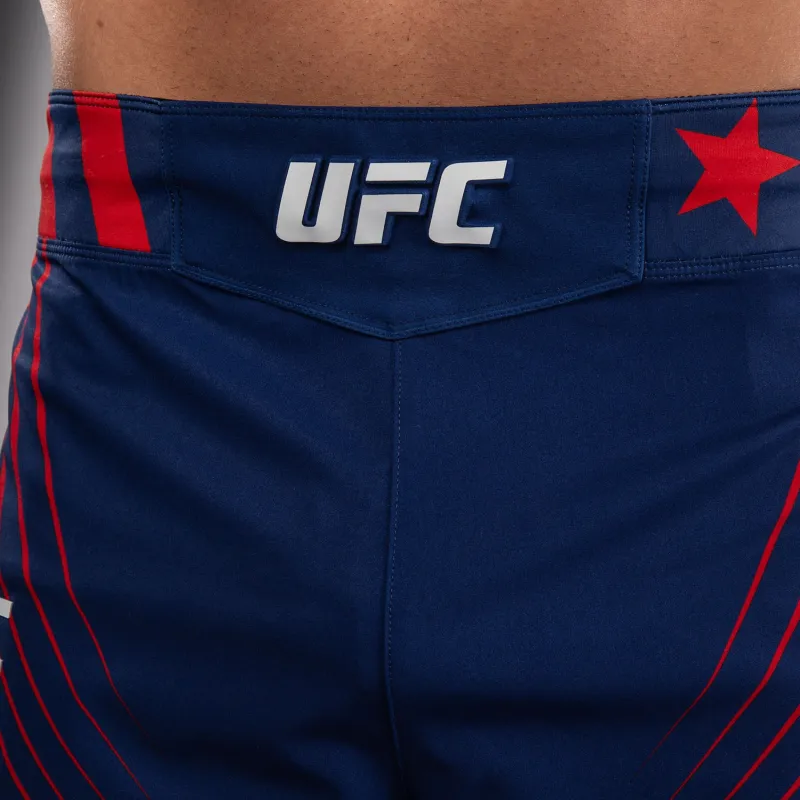 Men's Official UFC Freedom 250 by Venum Blue Authentic Fight Night Short Fit Fight Short -Garcia - Image 3