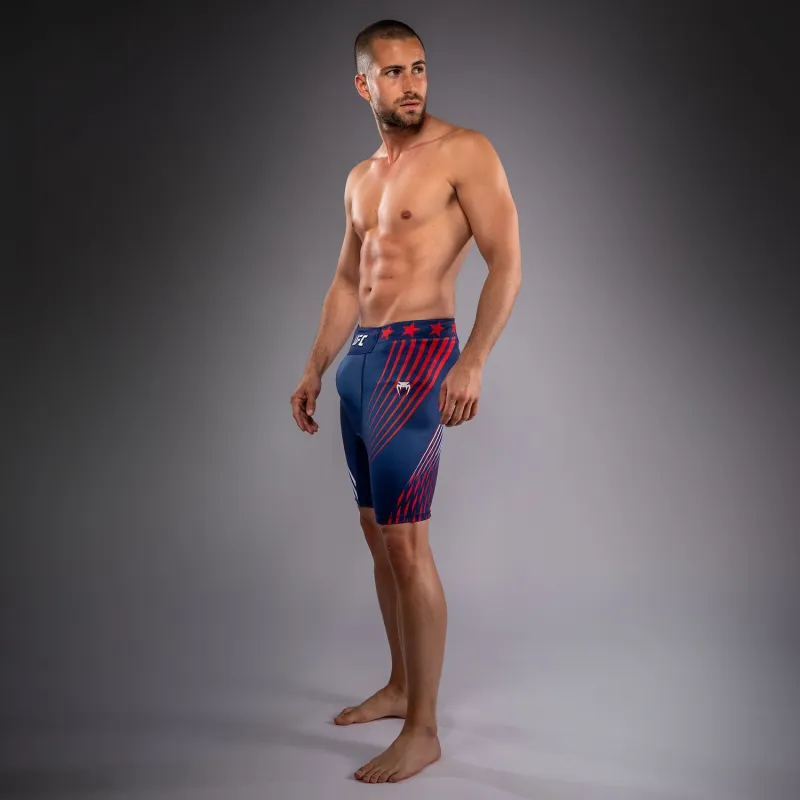 Men's Official UFC Freedom 250 by Venum Blue Authentic Fight Night Vale Tudo Short - Image 3