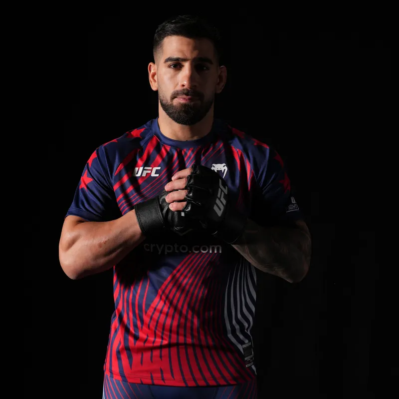 Men's Official UFC Freedom 250 by Venum Blue Authentic Fight Night Walkout Jersey - Image 2