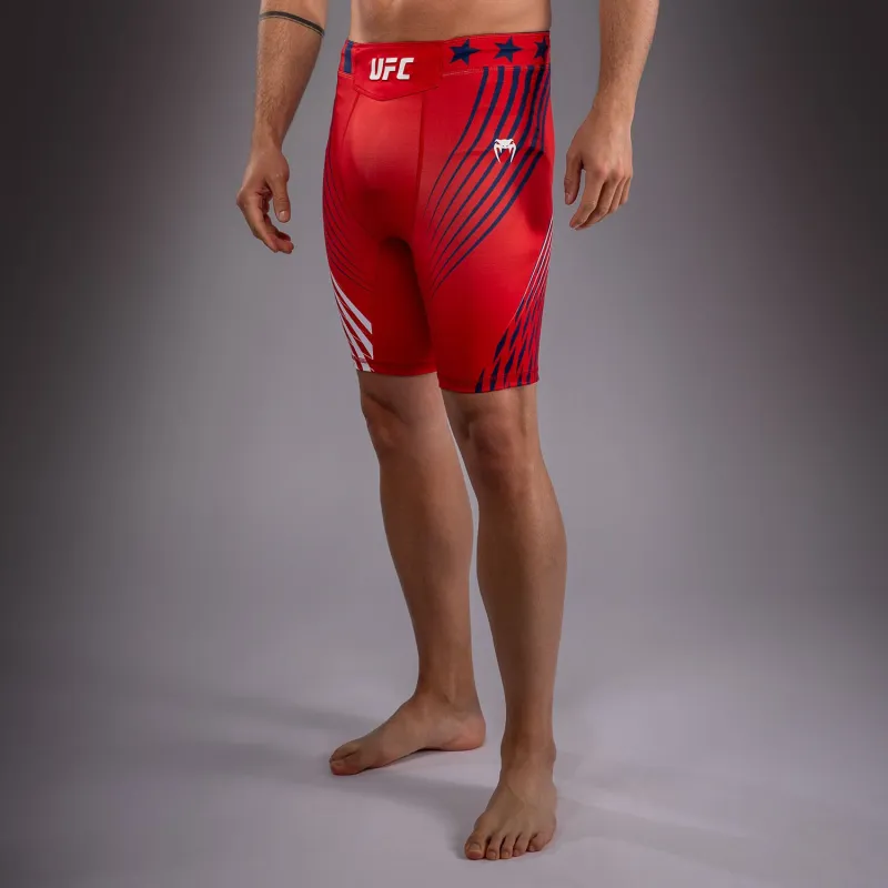 Men's Official UFC Freedom 250 by Venum Red Authentic Fight Night Vale Tudo Short - Image 2