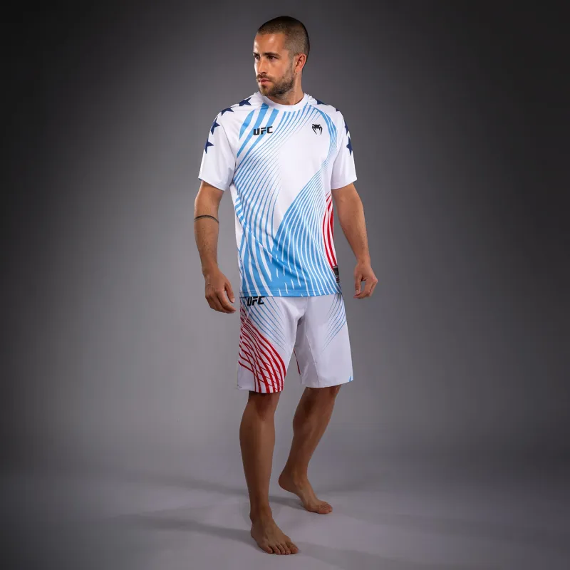 Men's Official UFC Freedom 250 by Venum White Personalized Authentic Fight Night Walkout Jersey - Image 3