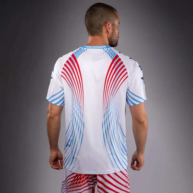Men's Official UFC Freedom 250 by Venum White Personalized Authentic Fight Night Walkout Jersey - Image 5