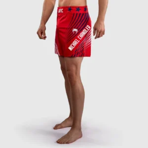 Men's UFC Freedom 250 by Venum Red Authentic Fight Night Short Fit Fight Short-CHANDLER