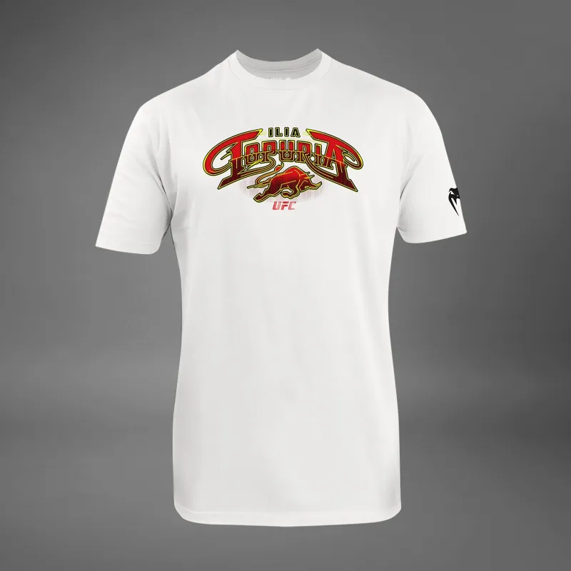 Men's UFC Unrivaled by Venum White Ilia Topuria T-Shirt