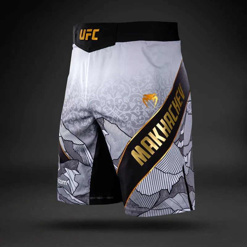 Men's UFC Unrivaled by Venum White Islam Makhachev Long Fit Fight Short