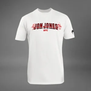 Men's UFC Unrivaled by Venum White Jon Jones T-Shirt