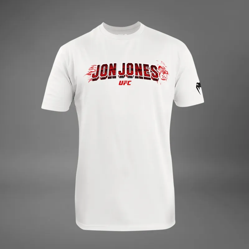 Men's UFC Unrivaled by Venum White Jon Jones T-Shirt