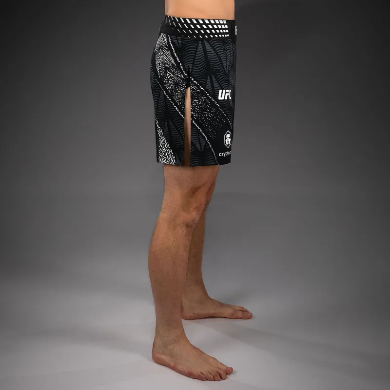 Men's UFC Zenith by Venum Black Authentic Fight Night Gladiator Fight Short - Image 2