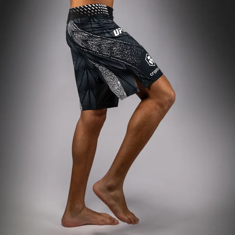 Men's UFC Zenith by Venum Black Authentic Fight Night Long Fit Fight Short Personalized - Image 4