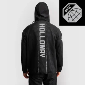 Men's UFC Zenith by Venum Black Authentic Fight Night Walkout Hoodie - Holloway
