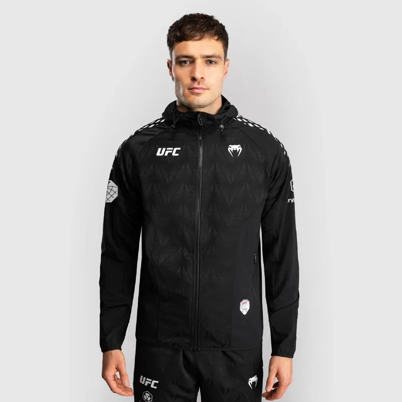 Men's UFC Zenith by Venum Black Authentic Fight Night Walkout Hoodie - Holloway - Image 2