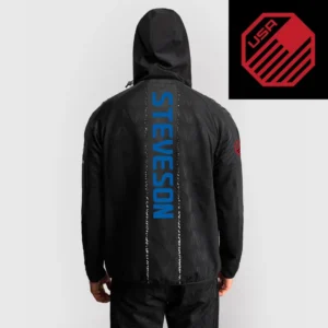 Men's UFC Zenith by Venum Black Authentic Fight Night Walkout Hoodie - Steveson