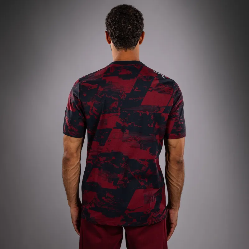 Men's UFC Zenith by Venum Burgundy Authentic Fight Week Short Sleeve T-Shirt - Image 2