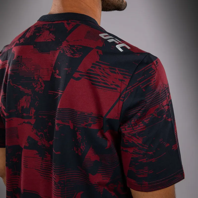 Men's UFC Zenith by Venum Burgundy Authentic Fight Week Short Sleeve T-Shirt - Image 4