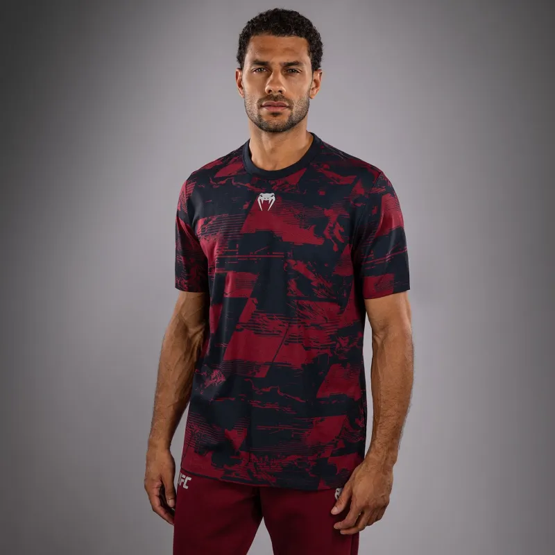 Men's UFC Zenith by Venum Burgundy Authentic Fight Week Short Sleeve T-Shirt - Image 5