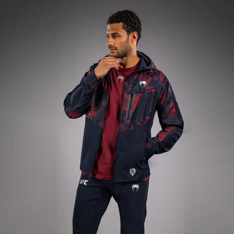Men's UFC Zenith by Venum Burgundy Authentic Fight Week Zip Hoodie - Image 2