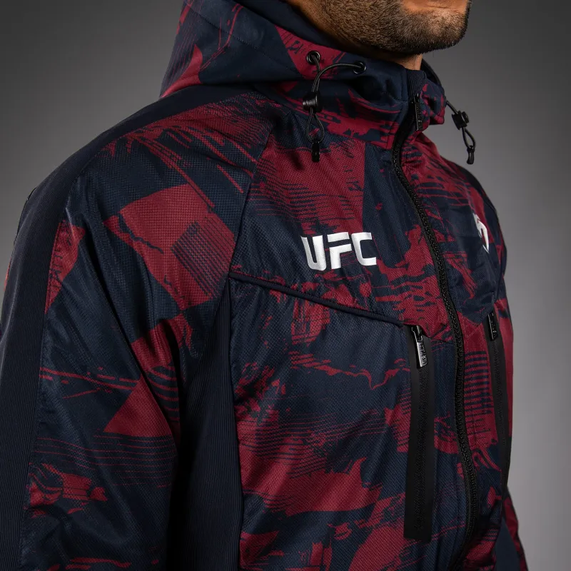 Men's UFC Zenith by Venum Burgundy Authentic Fight Week Zip Hoodie - Image 4