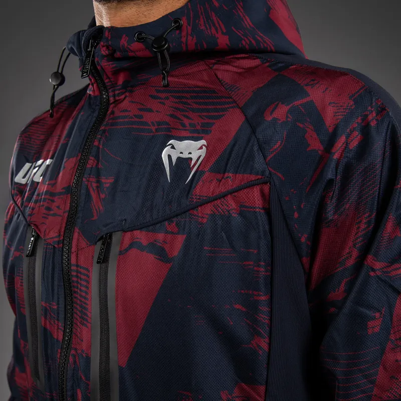 Men's UFC Zenith by Venum Burgundy Authentic Fight Week Zip Hoodie - Image 5