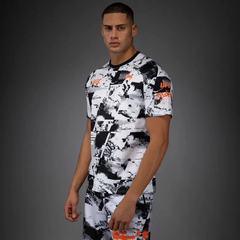 Men's UFC Zenith by Venum White Authentic Fight Week Performance Short Sleeve T-Shirt - Image 3