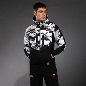 Men's UFC Zenith by Venum White Authentic Fight Week Zip Hoodie