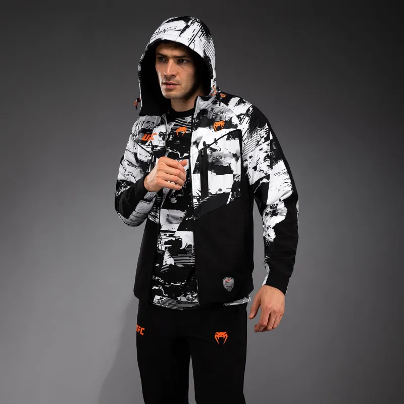 Men's UFC Zenith by Venum White Authentic Fight Week Zip Hoodie - Image 2