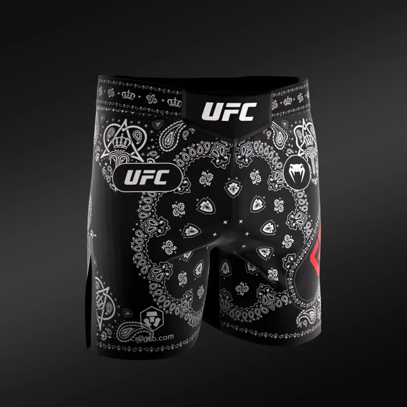 Men’s UFC Adrenaline Unrivaled by VENUM Black King Green Short Fit Fight Short - Image 2