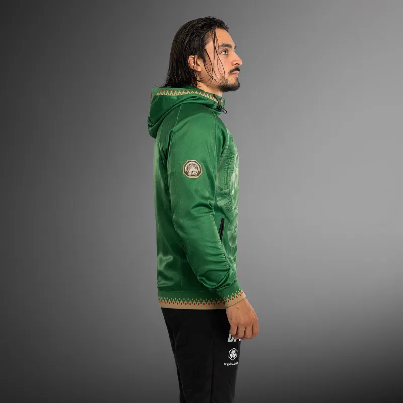 Men’s Noche UFC 2.0 By Venum Green Authentic Fight Night Walkout Personalized Hoodie - Image 3