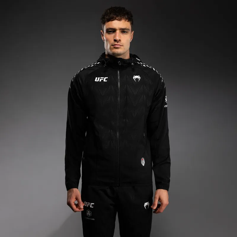 Men’s UFC Zenith by Venum Black Authentic Fight Night Walkout Hoodie Personalized - Image 2