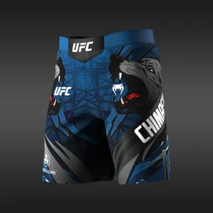 Men’s Unrivaled by Venum Blue Khamzat Chimaev Long Fit Fight Short