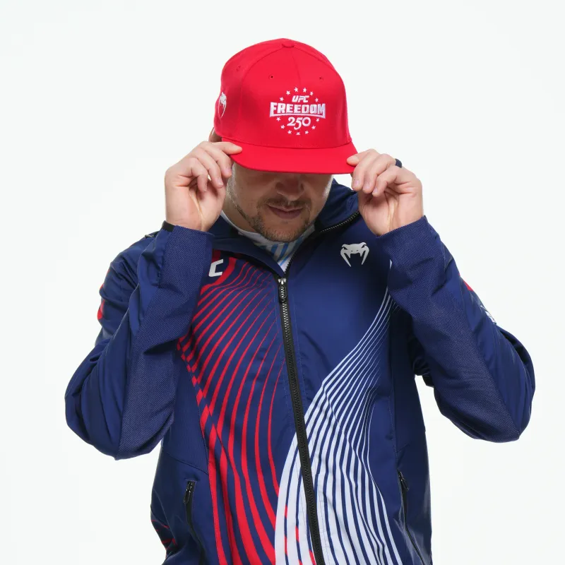 Official UFC Freedom 250 Authentic Fight Night Cap - Red - Image 2