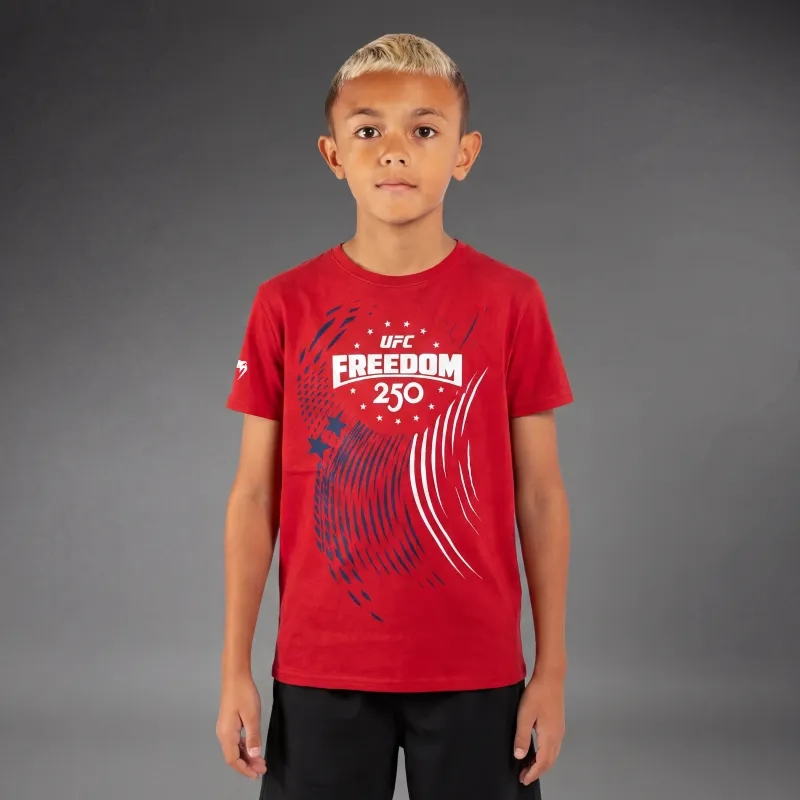 Official UFC Freedom 250 Official Weigh-In Kids Tshirt - Red