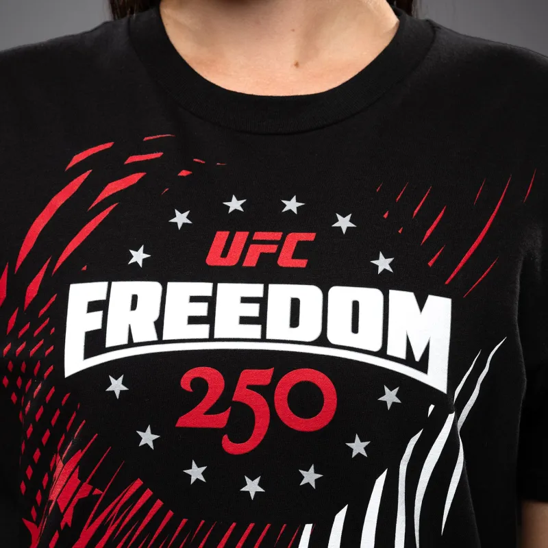 UFC Freedom 250 Official Weigh-In Tshirt - Black/White - Image 2