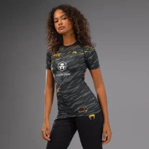 UFC Fusion by Venum Authentic Fight Night Women’s Performance Short Sleeve Rashguard - Champion