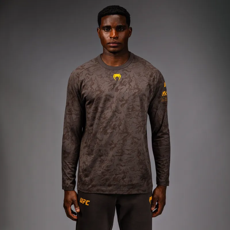 UFC Fusion by Venum Fight Week Men’s Long Sleeve T-Shirt - Earthen Brown