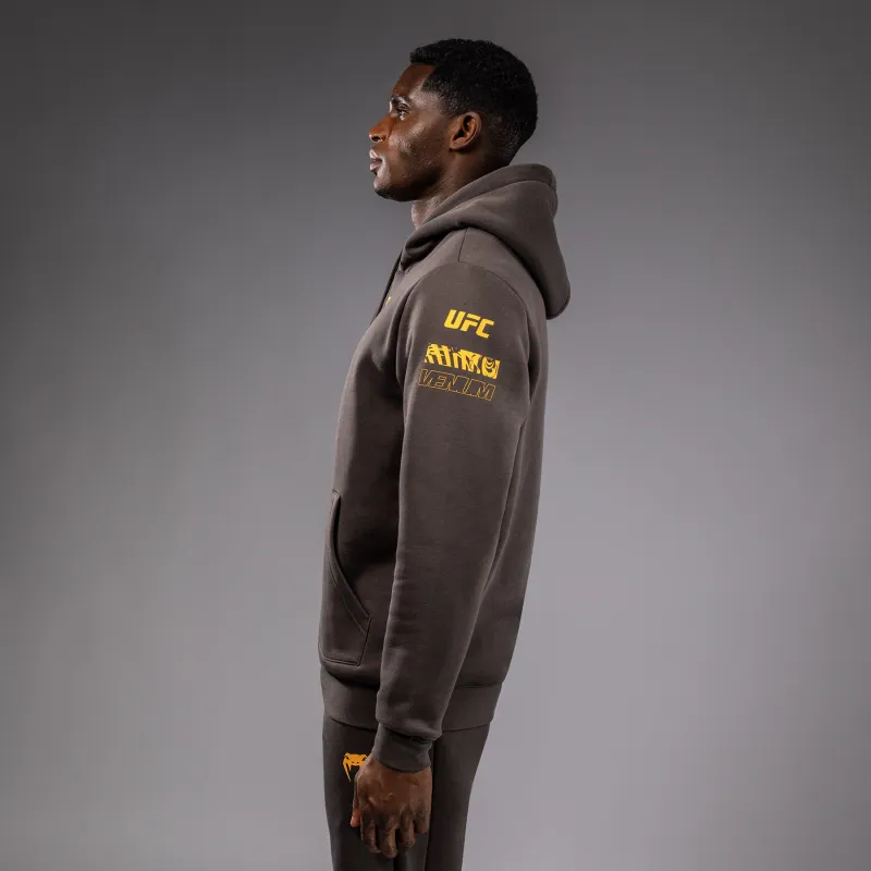 UFC Fusion by Venum Fight Week Men’s Pullover Hoodie - Solid Earthen Brown - Image 2