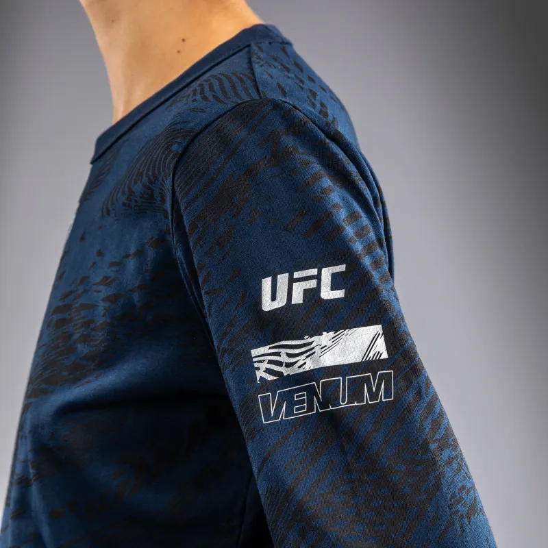 UFC Fusion by Venum Fight Week Women’s Long Sleeve Cotton T-Shirt - Oceanic Blue - Image 4
