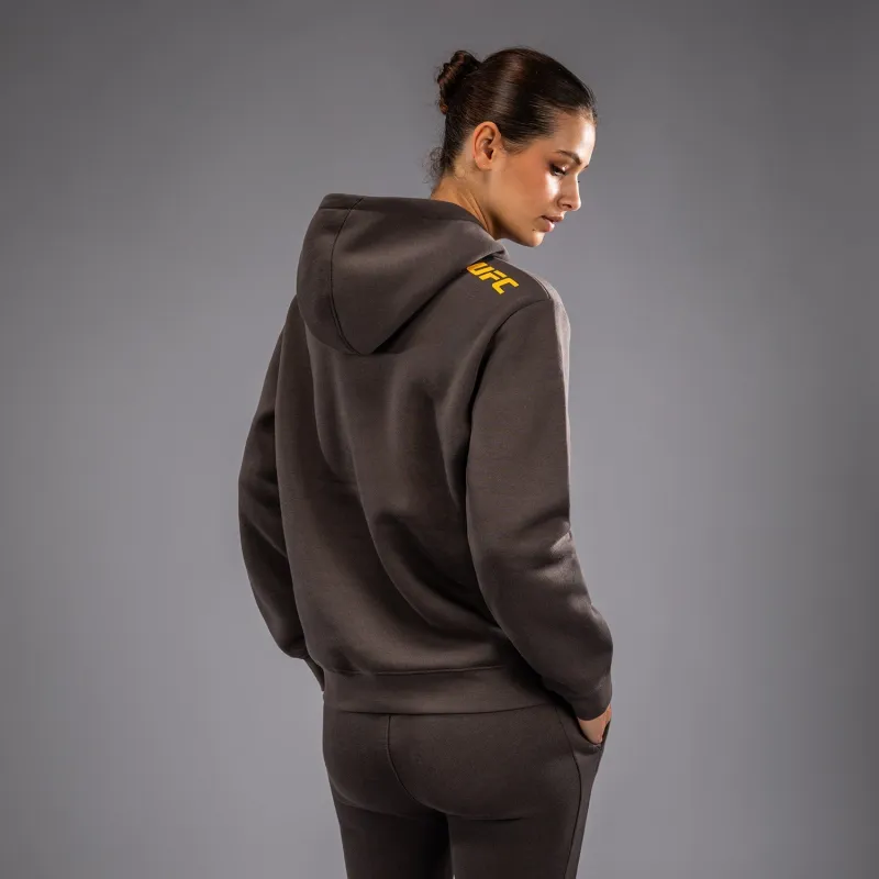 UFC Fusion by Venum Fight Week Women’s Pullover Hoodie - Solid Earthen Brown - Image 4