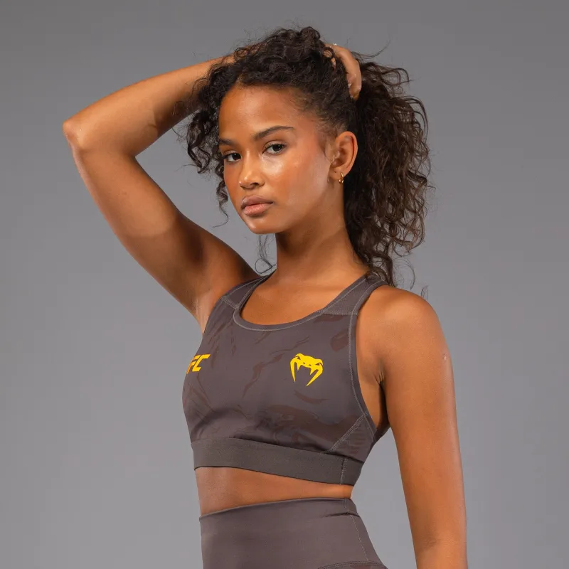 UFC Fusion by Venum Fight Week Women’s Sports Bra - Earthen Brown - Image 4