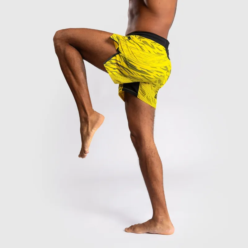 UFC Fusion by Venum Personalized Authentic Fight Night Men's Fight Short - Short Fit - Yellow - Image 4