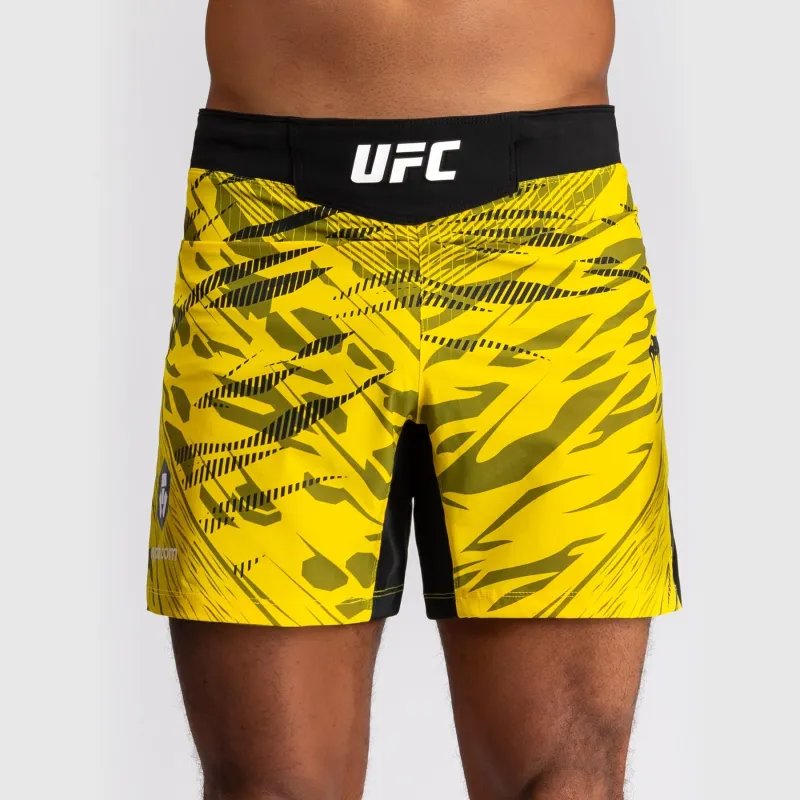 UFC Fusion by Venum Personalized Authentic Fight Night Men's Fight Short - Short Fit - Yellow - Image 5