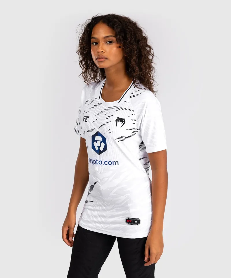 UFC Fusion by Venum Personalized Authentic Fight Night Women's Walkout Jersey - White - Image 3