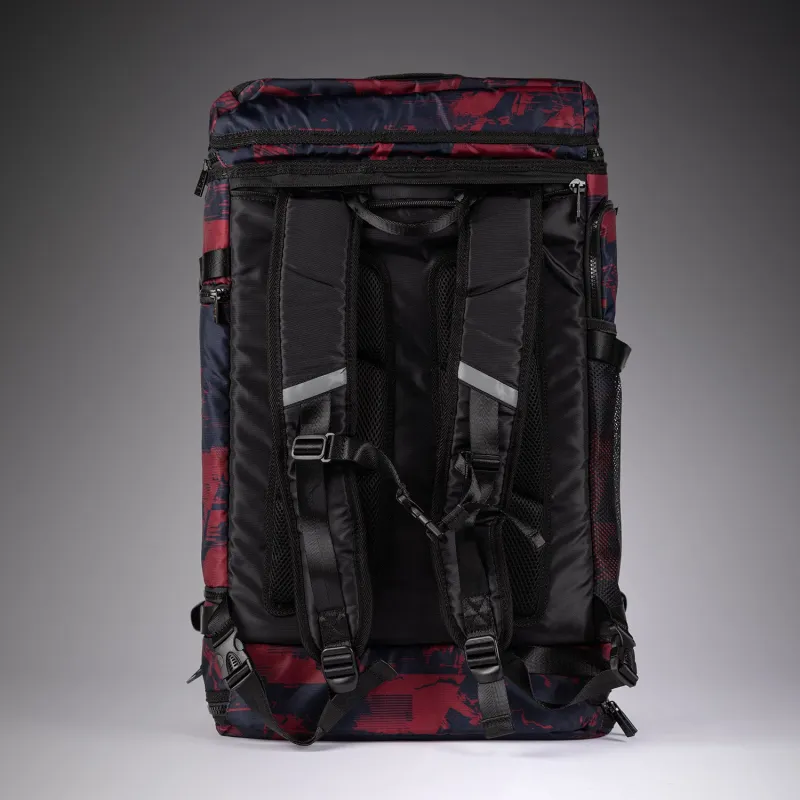UFC Zenith by Venum Fight Week Sports Bags Navy Blue/Burgundy/Silver Backpack Personalized - Image 5