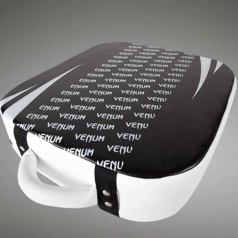 Venum Absolute Square Kick Shield - Skintex Leather - Black/Ice - Image 3