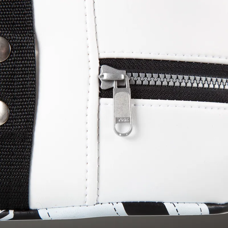 Venum Absolute Square Kick Shield - Skintex Leather - Black/Ice - Image 5