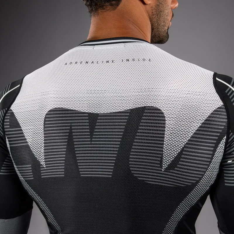 Venum Adrenaline Long Sleeve Rashguard - Black/Silver Grey - Image 4
