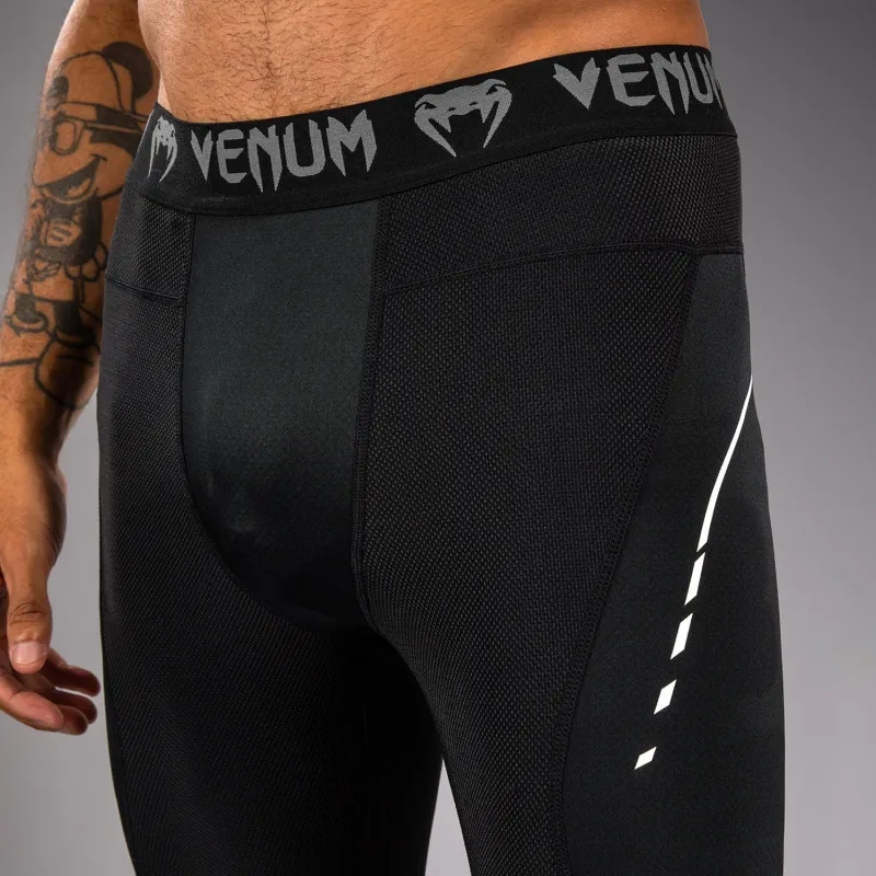 Venum Adrenaline Spats - Black/Silver Grey - Image 4