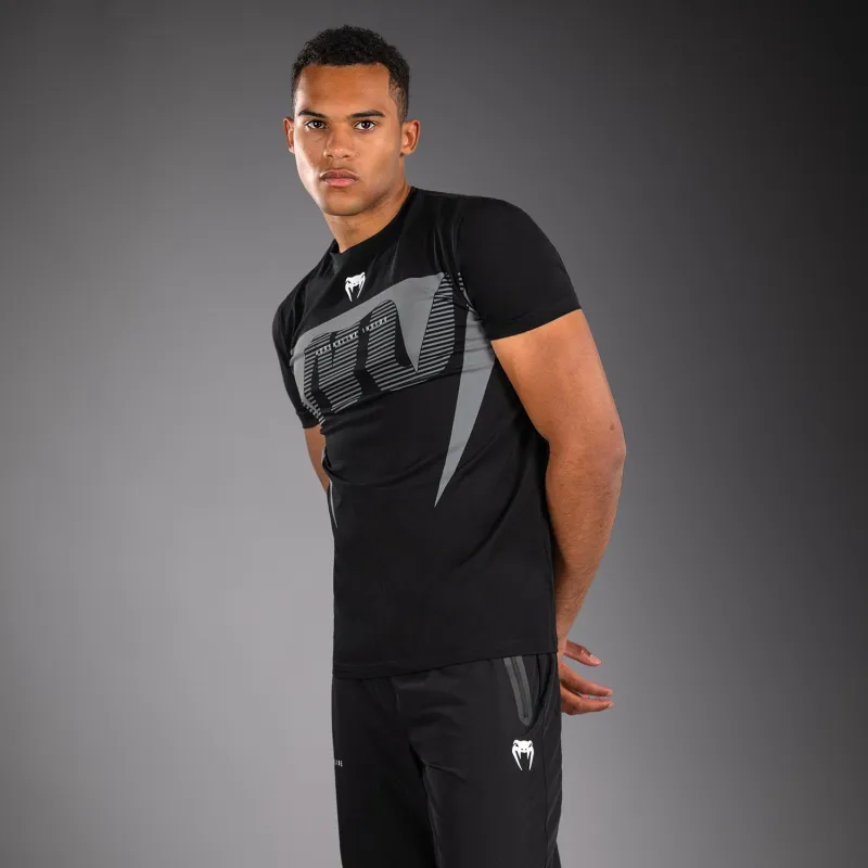 Venum Adrenaline T-Shirt - Black/Silver Grey - Image 2