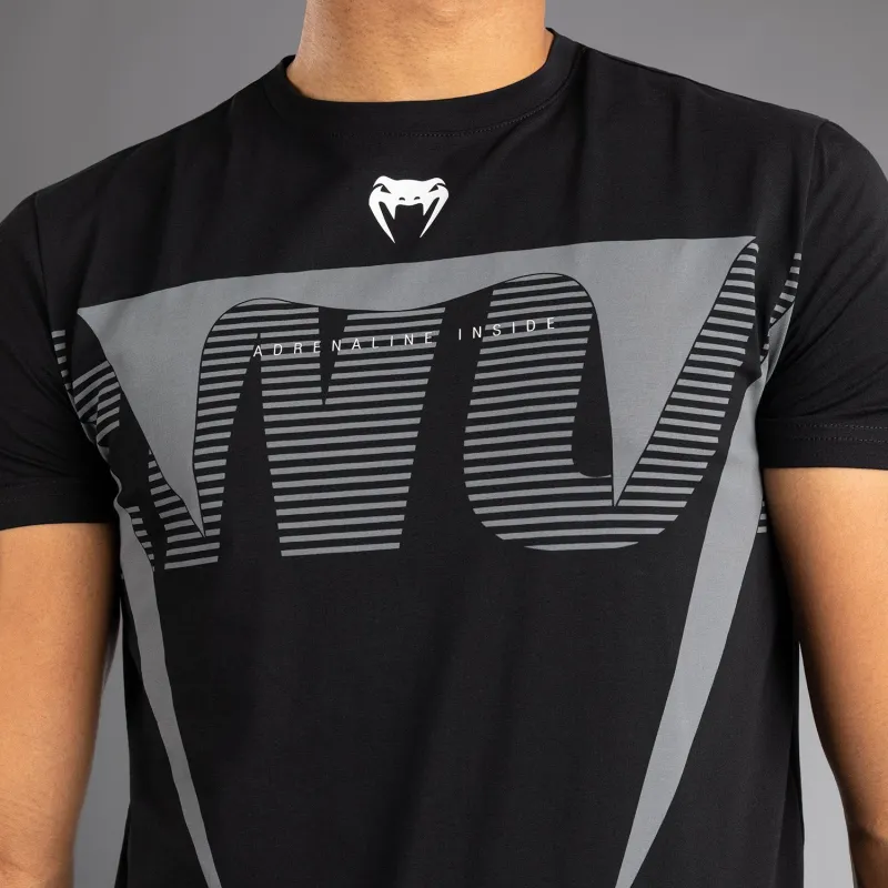 Venum Adrenaline T-Shirt - Black/Silver Grey - Image 5